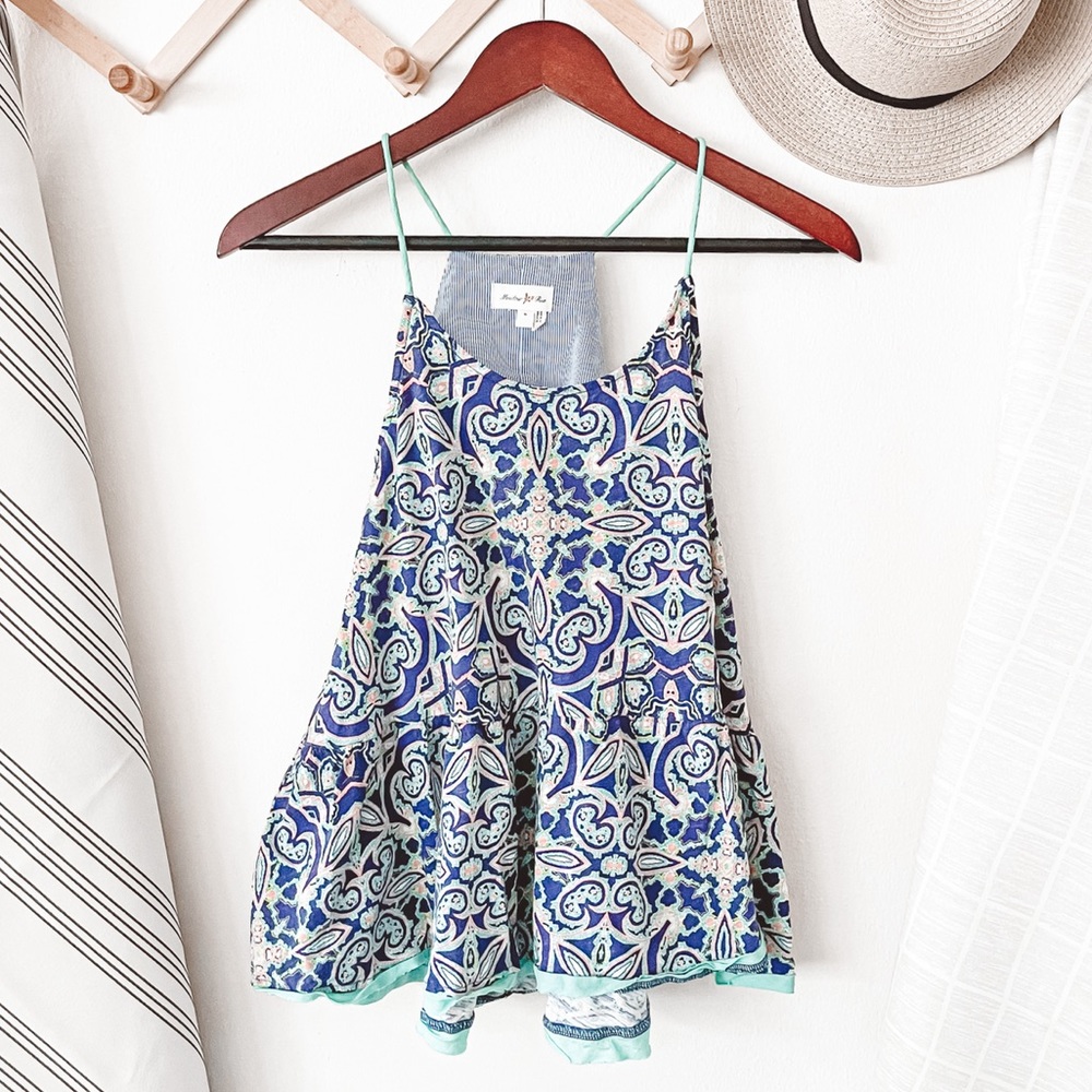 Anthropologie Meadow Rue Paisley Nuria Swing Tank